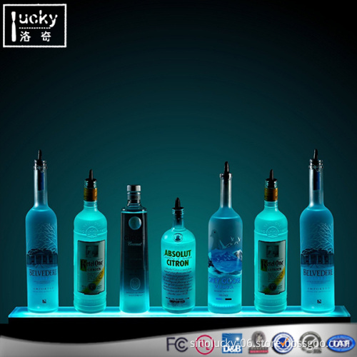 Personality LED Liquor Shelf and Bottle Display,Acrylic Wine Rack